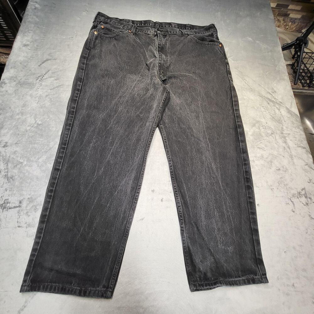 Levis 550‎ Jeans Mens 44x28 Black Relaxed Fit Tapered Leg Denim Classic 550